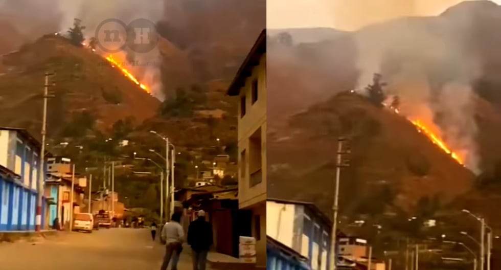 Forest fire in Huaral: Population is at risk due to the advance of the fire