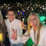 Former PN deputy Valentina dos Santos celebrated her birthday with Miriam Britos as a musical star