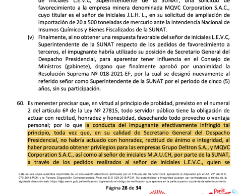 Former collaborators of Pedro Castillo are disqualified for 5 years from working in the State