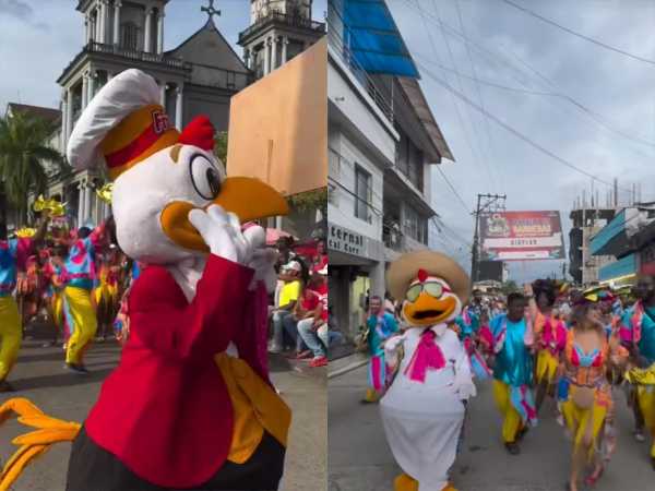 El pollo de Frisby otra vez sacó los ‘pasos prohibidos’, ahora en las fiestas de San Pacho en Quibdó