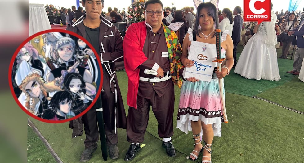 From fans to spouses: A Kimetsu No Yaiba-style wedding in Arequipa (VIDEO)