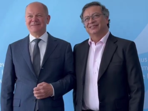 Gustavo Petro and Olaf Scholz met in the United States