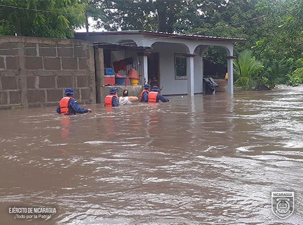 Heavy rains left serious damage in at least nine municipalities in Nicaragua