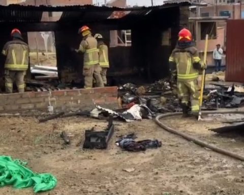 Huancayo: Couple and their four children are left homeless after a fire