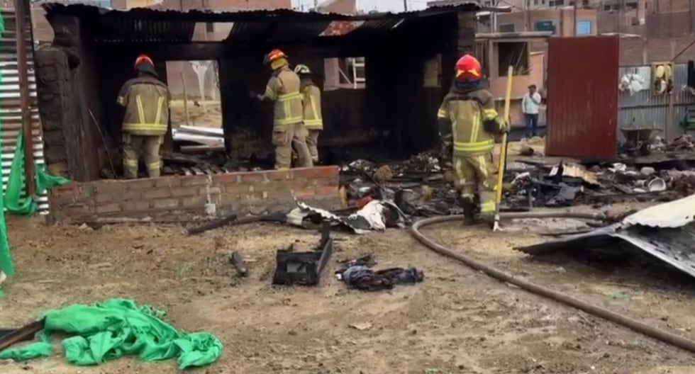 Huancayo: Couple and their four children are left homeless after a fire