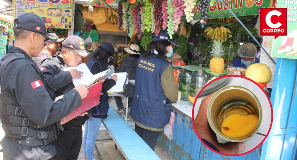 Huancayo: During an operation in juice bars, they found a cockroach submerged in a tin can