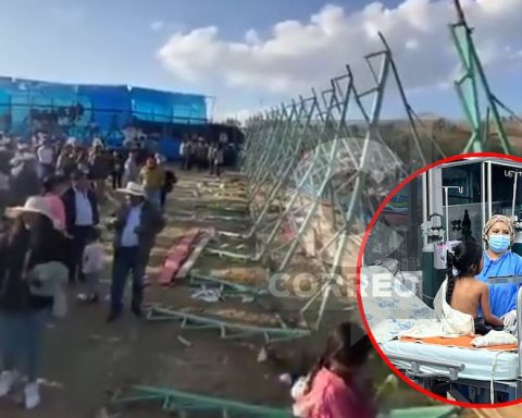 Huancayo: Stage collapses leaving around thirty people injured, including six children (VIDEO)