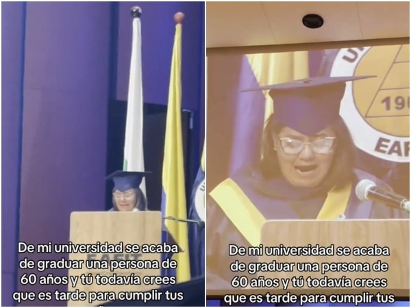 «Nunca es tarde para soñar»: el emotivo discurso de una psicóloga de 60 años en su graduación en Eafit se vuelve viral