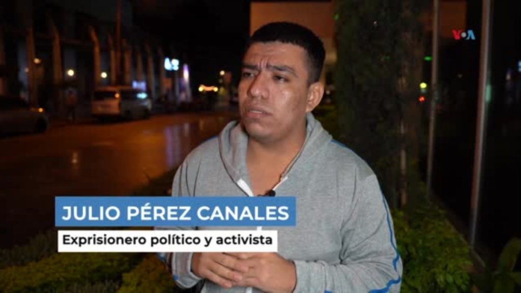 Julio Pérez Canales, a Nicaraguan freed