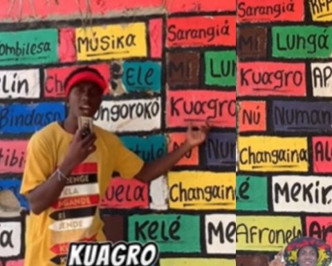 «Kombilesa», «Saranguiá», «Kutú»: words in the Palenquera language, which are only spoken in this town in Colombia