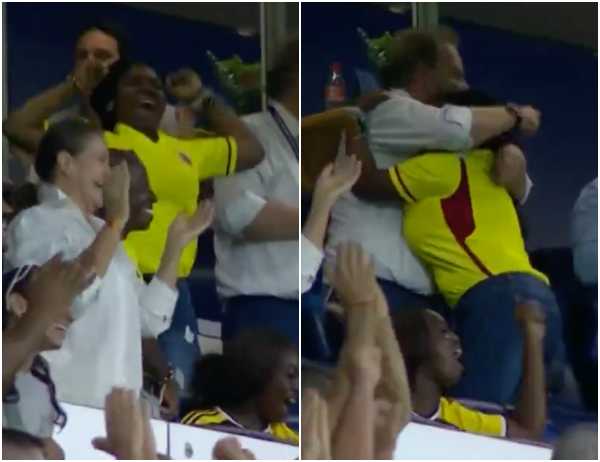 "Linda Caicedo's goal made it possible": celebration hug between Francia Márquez and Ramón Jesurún