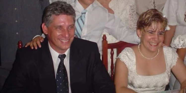 Lis Cuesta y Miguel Díaz-Canel