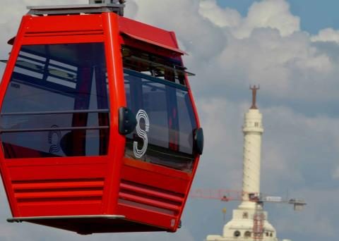 Monthly demand for the Santiago cable car is less than daily capacity