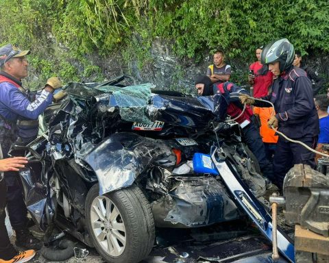 Multiple crash was recorded on the Central Regional Highway