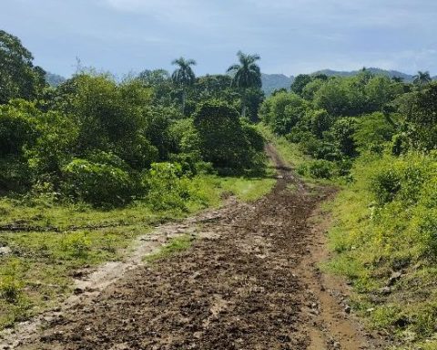 Camino de tierra en el oriente cubano