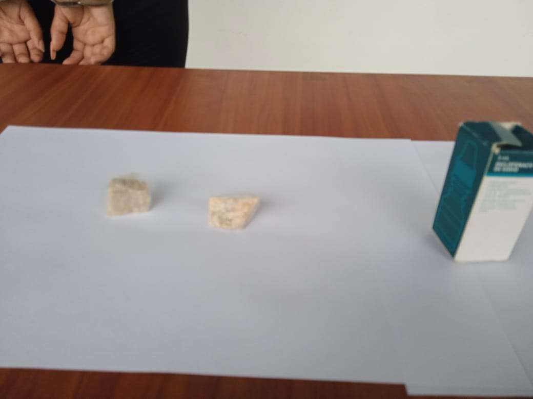 PoliCojedes arrested a woman with camouflaged drugs