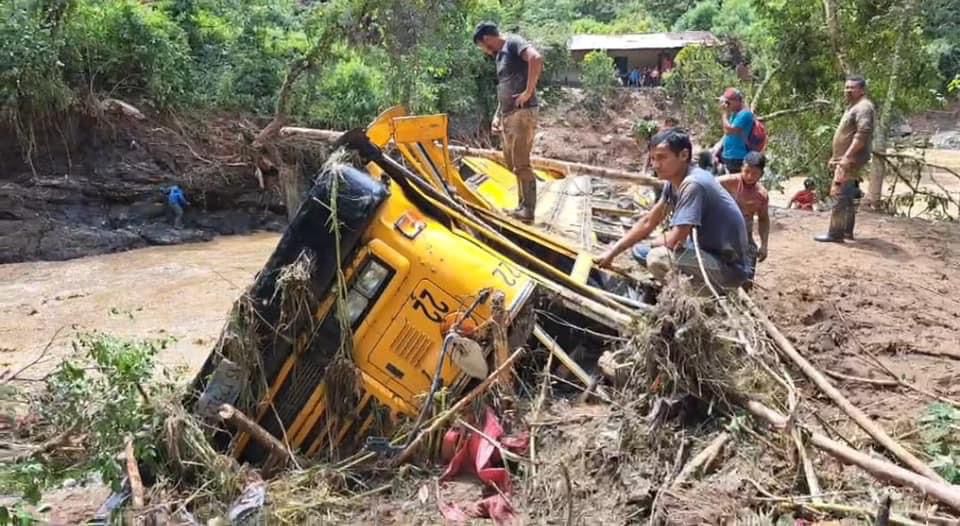 Rains cause one death, flooding and damage to road infrastructure and highlight the vulnerability of Nicaraguan municipalities