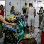 Viajeros arribando a Cuba