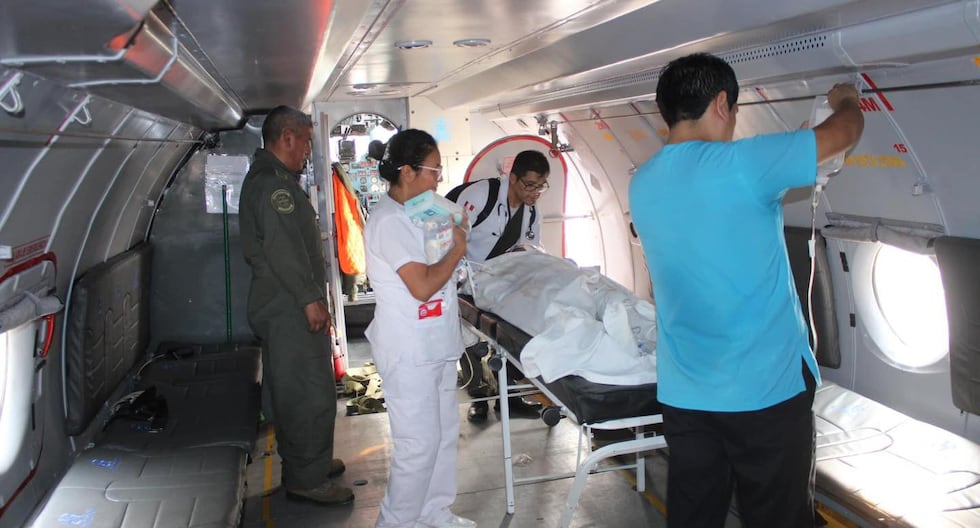 Satipo: Patient who was being taken to Lima for serious burns dies in mid-flight