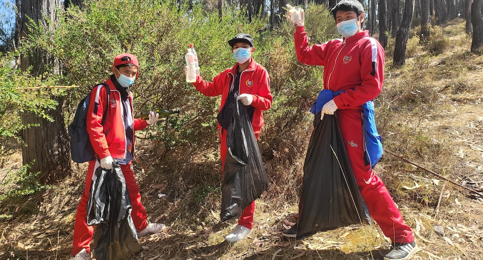 Schoolchildren 'heritage watchers' clean up Sacsayhuamán archaeological park (PHOTOS)