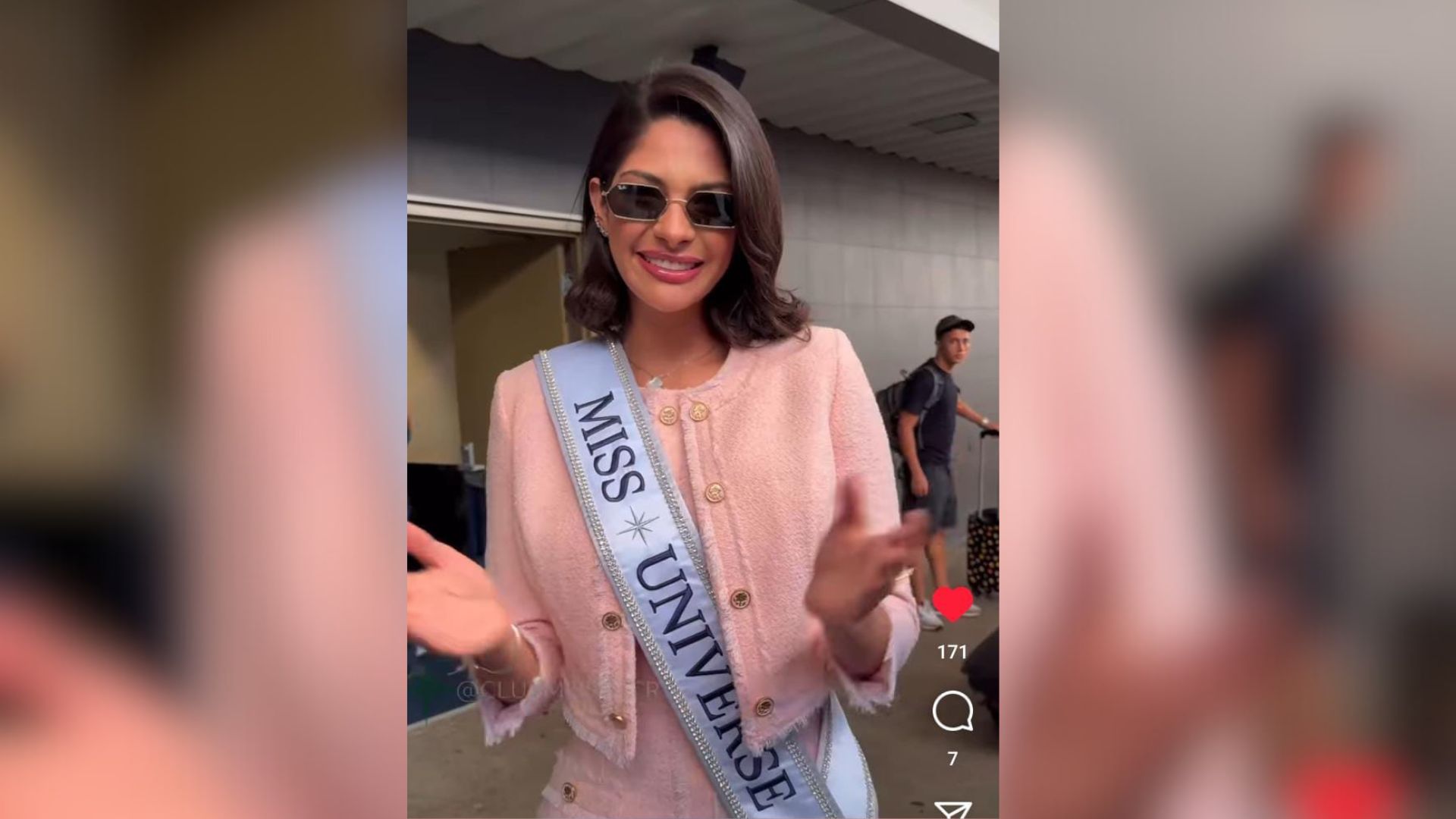 Sheynnis Palacios arrives in Costa Rica for the second time to crown the new beauty queen of that country