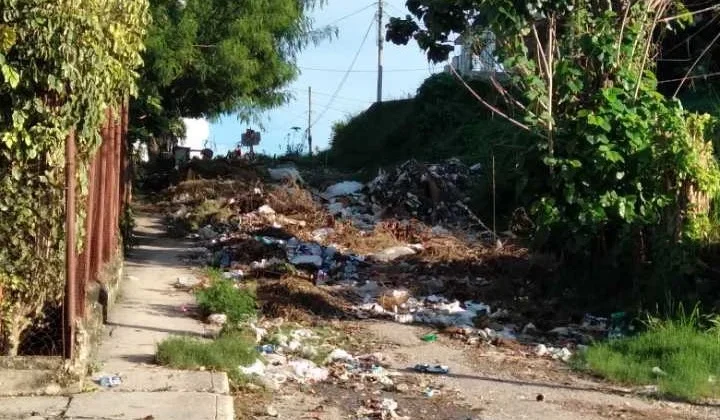 basura, mantilla, basureros, Cuba