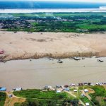 The Amazon River shrank in Colombia by up to 90% due to drought