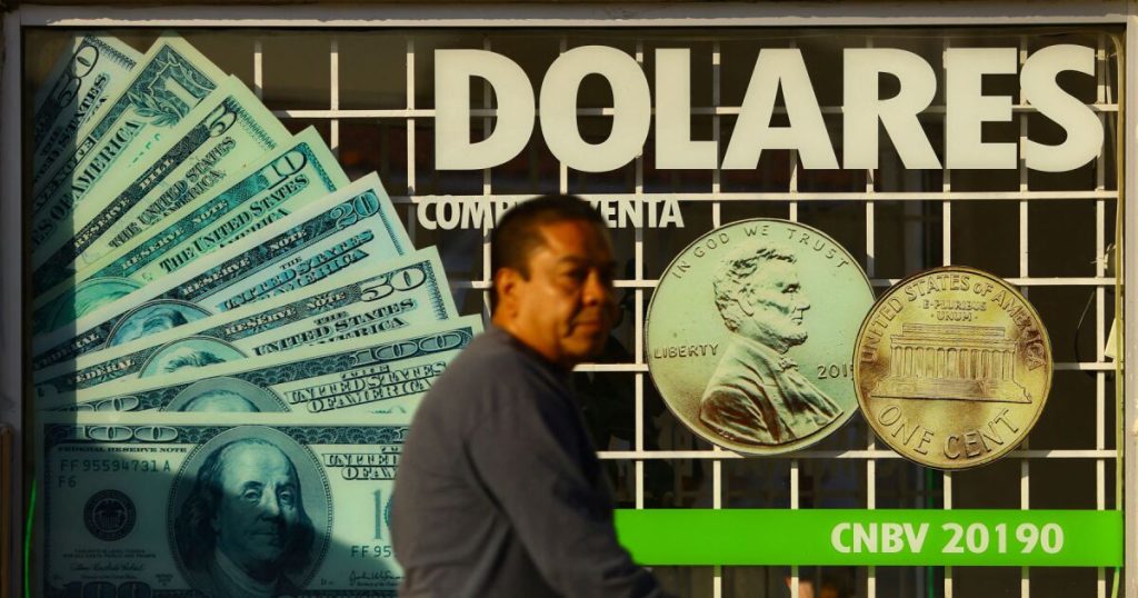 The Mexican peso remains below 20 units per dollar