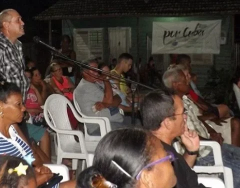 Una asamblea de rendición de cuentas del delegado, en Cuba