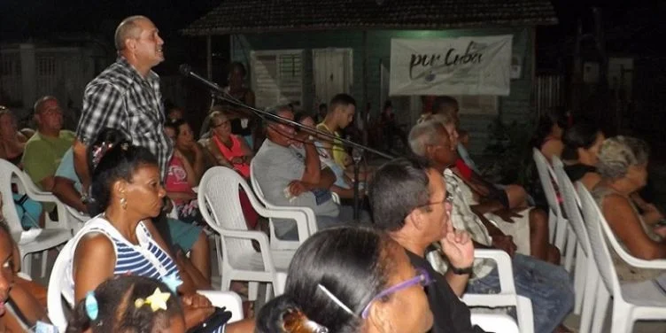 Una asamblea de rendición de cuentas del delegado, en Cuba