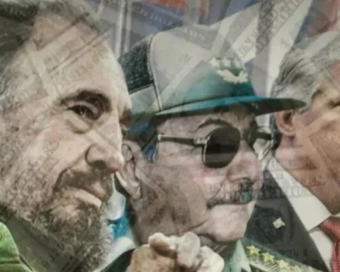 Fidel Castro, Raúl Castro y Miguel Díaz-Canel, dictadores cubanos