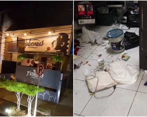 Thief entered restaurant in the early morning, had time to eat and took valuable objects