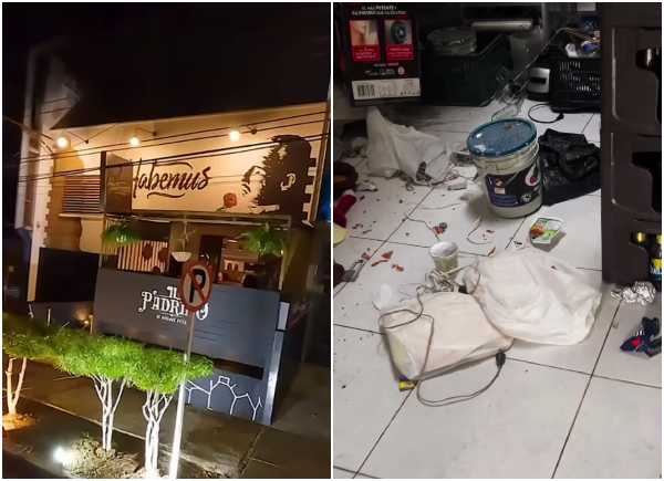 Thief entered restaurant in the early morning, had time to eat and took valuable objects