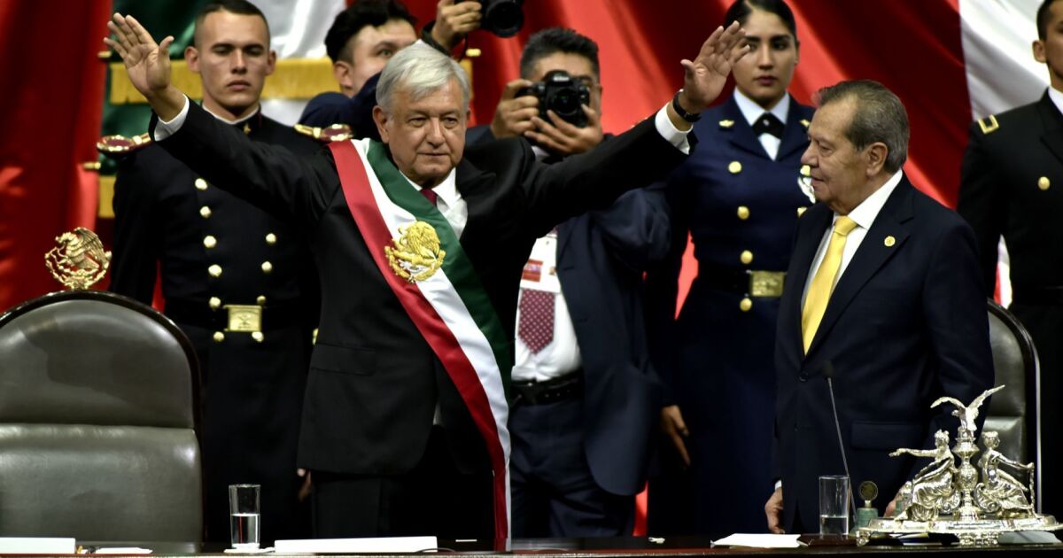 This was AMLO's inauguration as president in 2018