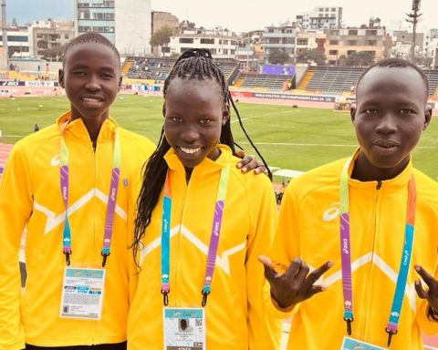 UNHCR welcomes refugee athletes from South Sudan who competed at the U20 World Athletics Championships in Lima