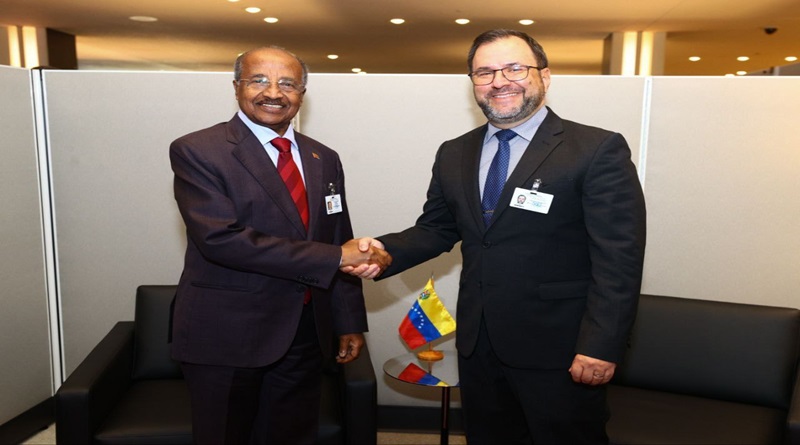 Venezuela y Eritrea fortalecen cooperación bilateral