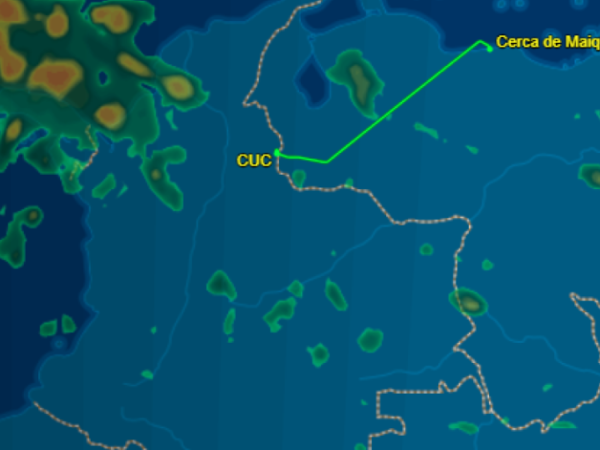 What is known about the Venezuelan-registered plane that landed at Cúcuta airport