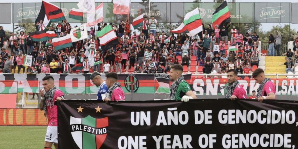 A Chilean club denounces "genocide in Palestine"