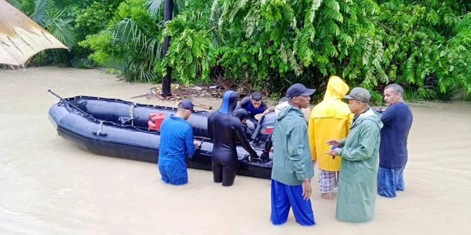 Inundaciones provocadas por Oscar en San Antonio del Sur