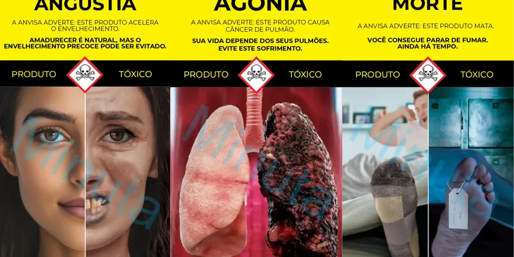 Anvisa presents new anti-smoking images on cigarette packaging