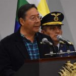 Arce assures that the “alarming” presence of military weapons in the Evista blockade has been verified