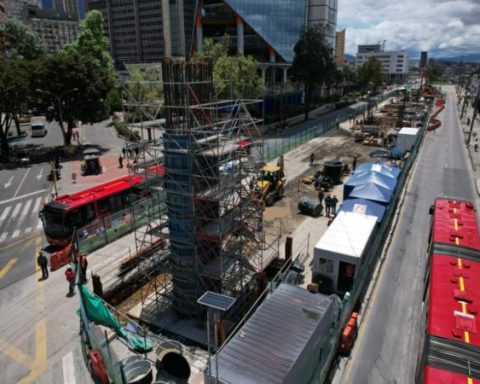 Bogotá Metro: they cast the first of the 365 columns that will be over Caracas