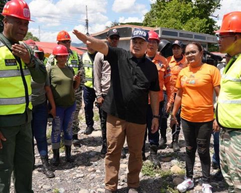 Cabello supervises recovery work in Cumanacoa