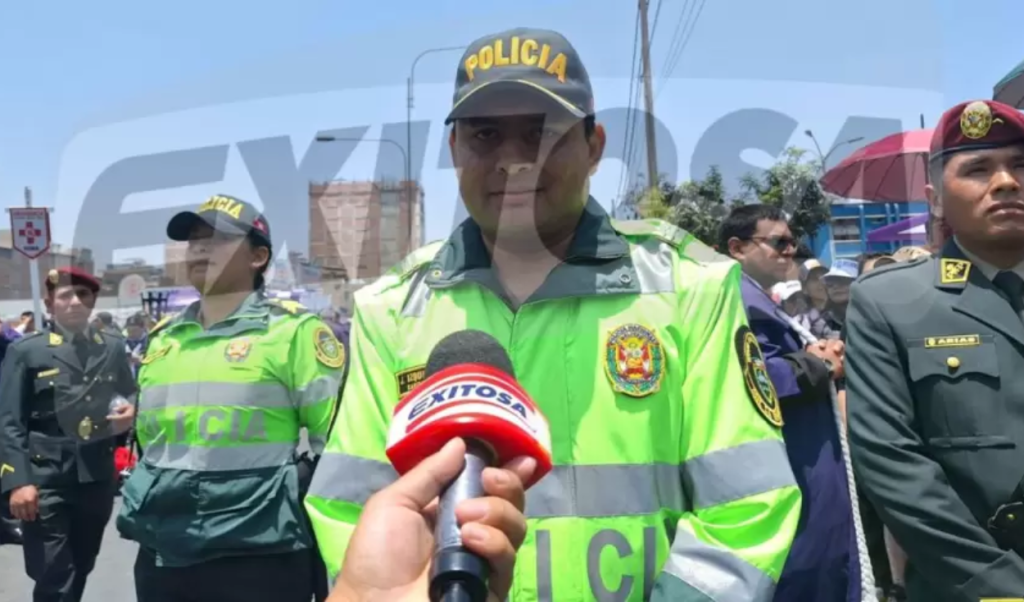 Captain PNP Junior Izquierdo is sent to guard the procession of the Lord of Miracles after revealing audios of Santivañez