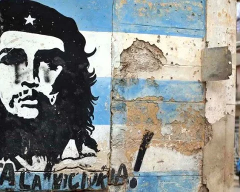 Grafiti del Che Guevara en un muro de La Habana