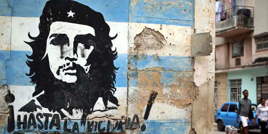 Grafiti del Che Guevara en un muro de La Habana