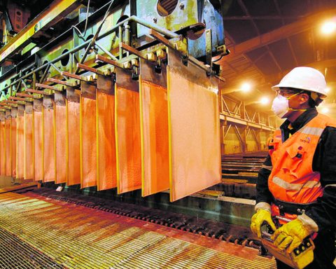 Copper production grew 10.7%, according to Minem