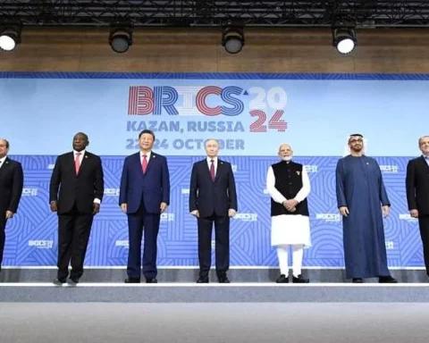 Principales líderes de los BRICS