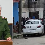 Miguel Díaz-Canel, este domingo / Vecinos de Luyanó, en La Habana, protestan este 20 de octubre aun en medio de un operativo policial