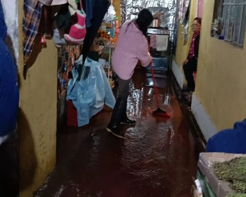 El Tambo: Some 23 houses were affected by flooding due to torrential rain